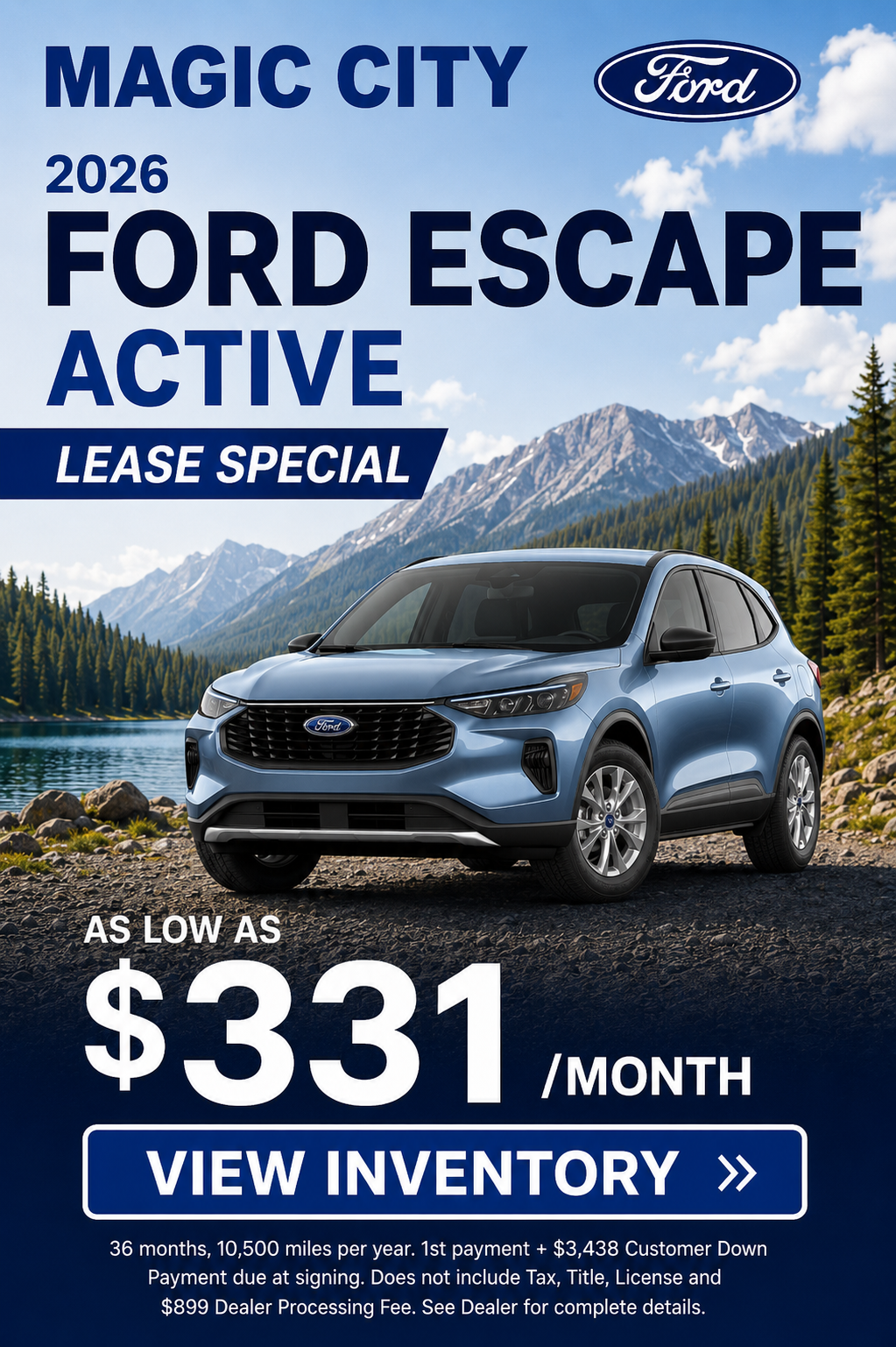 Ford Escape Lease Special